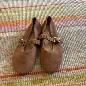 Brown Kids Shoes with Buckle